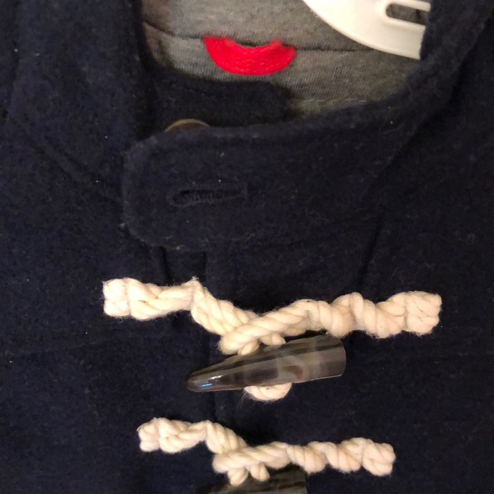 Navy wool toggle jacket - Picture 4 of 7